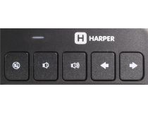 Клавиатура HARPER KBT-101 Black  USB  85КЛ +TouchPad, беспроводная