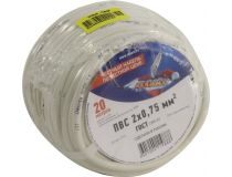 Кабель силовой, ПВС 2х0.75мм2 бухта 20м Rexant 01-8030-20 