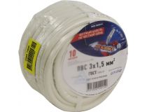 Кабель силовой, ПВС 3х1.5мм2  бухта 10м Rexant 01-8046-10 