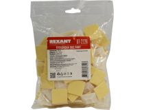 Rexant 07-2228 Самокл. площадка под винт для крепления стяжек, 28х28 мм, уп-ка 100 шт