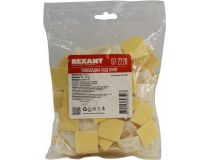 Rexant 07-2228 Самокл. площадка под винт для крепления стяжек, 28х28 мм, уп-ка 100 шт