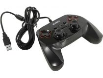 Геймпад SVEN GC-250 Black (Vibration, 10кн., 4поз.перекл., 2мини-джойстика, USB)
