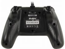 Геймпад SVEN GC-250 Black (Vibration, 10кн., 4поз.перекл., 2мини-джойстика, USB)