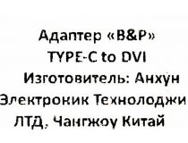 Кабель-адаптер USB-C - DVI (F)