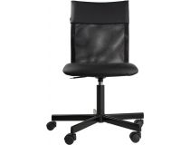 Бюрократ CH-1399/Black Кресло (спинка чёрная сетка, сиденье чёрный кож. зам.)