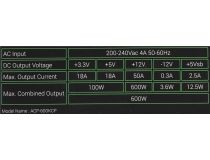 Блок питания Aerocool/Formula KCAS PLUS-600W (RTL) 600W ATX (24+2x4+2x6/8пин)