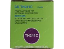 Картридж Cactus CS-TN241C Cyan для Brother HL-3140CW/3150CDW/3170CDW/MFC913CDW/9330CDW/9340CDW
