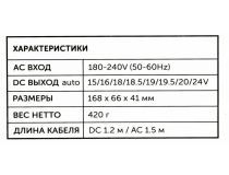 STM BL 150 блок питания (15-24V, 150W)+9 сменных разъёмов питания