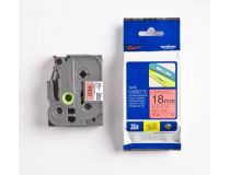 Brother TZE-441 ламинированная лента для печати этикеток (ширина 18мм, 8м, чёрный на красном)