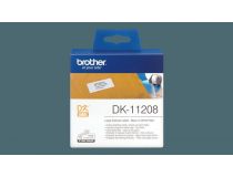 Термотрансферная лента Brother DK-11208 (38мм x 90мм, 400 этикеток, Black on White)