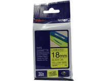 Brother TZe-641 ламинированная лента для печати этикеток (ширина 18мм, 8м, чёрный на жёлтом)