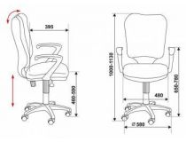 Бюрократ CH-540AXSN/26-28 Кресло (чёрный)