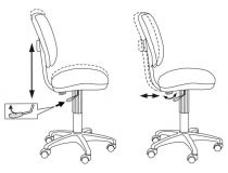 Кресло Бюрократ CH-204NX/26-22 красный 26-22