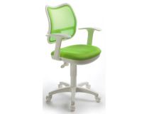 Кресло детское Бюрократ CH-W797/SD/TW-18 спинка сетка салатовый сиденье салатовый TW-18 колеса белый/салатовый