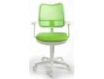 Кресло детское Бюрократ CH-W797/SD/TW-18 спинка сетка салатовый сиденье салатовый TW-18 колеса белый/салатовый