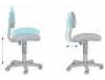 Кресло детское Бюрократ CH-W201NX/15-48 серый 15-48