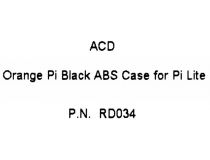 ACD RD034 Корпус для Orange Pi Black ABS Case for Pi Lite