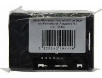 ACD RA187 Корпус для Raspberry Pi 3 Black ABS Plastic Case w/GPIO port hole and Fan holes