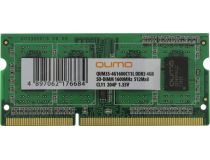 QUMO QUM3S-4G1600C11L DDR3 SODIMM 4Gb  PC3-12800  CL11 (for NoteBook)