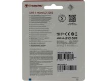 Transcend TS128GUSD300S-A microSDXC 128Gb UHS-I U3 V30 + microSD-- SD Adapter