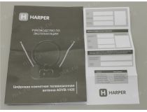 HARPER ADVB-1420 Black Телевизионная комнатная антенна (DVB T2)