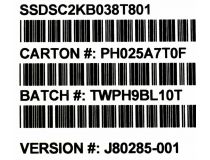 SSD 3.84 Tb SATA 6Gb/s Intel D3-S4510 Series SSDSC2KB038T8(01)  2.5  3D TLC