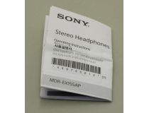 Наушники с микрофоном SONY MDR-EX155AP Blue (шнур 1.2м)