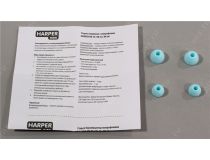 Наушники с микрофоном HARPER KIDS HK-66 Blue (шнур 1.2м)