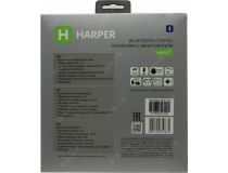 Наушники с микрофоном HARPER HB-217 Black (Bluetooth, FM, microSD, с регулятором громкости)