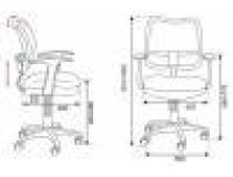 Кресло детское Бюрократ CH-W797/BR/TW-14C спинка сетка коричневый сиденье коричневый TW-14C (пластик белый)