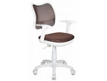 Кресло детское Бюрократ CH-W797/BR/TW-14C спинка сетка коричневый сиденье коричневый TW-14C (пластик белый)