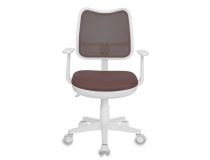 Кресло детское Бюрократ CH-W797/BR/TW-14C спинка сетка коричневый сиденье коричневый TW-14C (пластик белый)