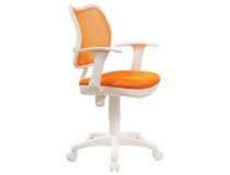 Кресло детское Бюрократ CH-W797/OR/TW-96-1 спинка сетка оранжевый сиденье оранжевый TW-96-1 колеса белый/оранжевый