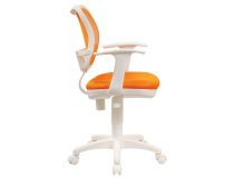 Кресло детское Бюрократ CH-W797/OR/TW-96-1 спинка сетка оранжевый сиденье оранжевый TW-96-1 колеса белый/оранжевый