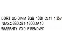 Neo Forza NMSO380D81-1600DA10 DDR3 SODIMM 8Gb PC3-12800  CL11 (for NoteBook)