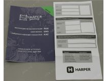 Наушники с микрофоном HARPER GHS-X20 (шнур 2.2м, с регулятором громкости)