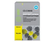 Картридж струйный Cactus CS-C4848 №80 желтый для HP DJ 1050C/1055CM/1000
