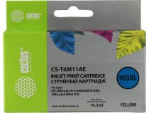 Картридж Cactus CS-T6M11AE (№903XL) Yellow для HP 6960/6970/6950