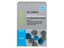 Картридж струйный Cactus CS-C4846 №80 голубой для HP DJ 1050C/1055CM/1000