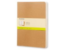Блокнот Moleskine CAHIER JOURNAL QP423 XLarge 190х250мм обложка картон 120стр. нелинованный бежевый (3шт)
