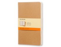 Блокнот Moleskine CAHIER JOURNAL QP416 Large 130х210мм обложка картон 80стр. линейка бежевый (3шт)