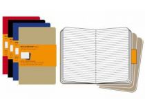 Блокнот Moleskine CAHIER JOURNAL QP416 Large 130х210мм обложка картон 80стр. линейка бежевый (3шт)