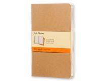 Блокнот Moleskine CAHIER JOURNAL QP416 Large 130х210мм обложка картон 80стр. линейка бежевый (3шт)