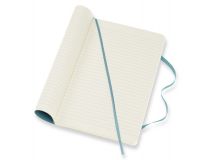 Блокнот Moleskine CLASSIC SOFT QP616B35 Large 130х210мм 192стр. линейка мягкая обложка фиксирующая резинка голубой