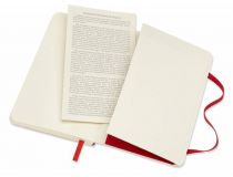 Блокнот Moleskine CLASSIC SOFT QP611F2 Pocket 90x140мм 192стр. линейка мягкая обложка красный