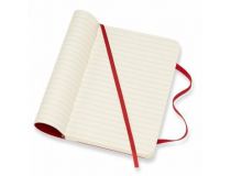 Блокнот Moleskine CLASSIC SOFT QP611F2 Pocket 90x140мм 192стр. линейка мягкая обложка красный