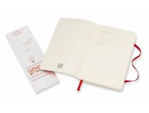 Блокнот Moleskine CLASSIC SOFT QP611F2 Pocket 90x140мм 192стр. линейка мягкая обложка красный