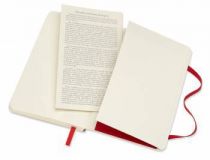 Блокнот Moleskine CLASSIC SOFT QP611F2 Pocket 90x140мм 192стр. линейка мягкая обложка красный