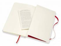 Блокнот Moleskine CLASSIC SOFT QP617F2 Large 130х210мм 192стр. клетка мягкая обложка красный