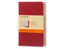 Блокнот Moleskine CAHIER JOURNAL CH111 Pocket 90x140мм обложка картон 64стр. линейка клюквенный (3шт)